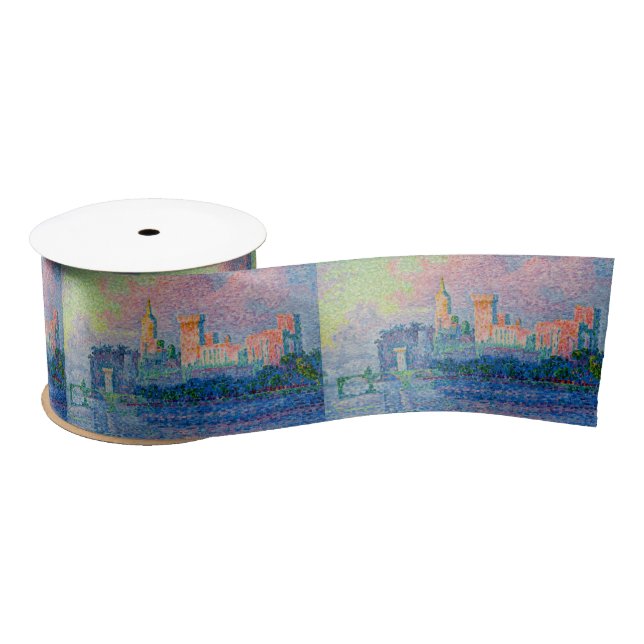 Paul Signac - The Papal Palace, Avignon Satin Ribbon (Spool)