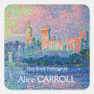 Paul Signac - The Papal Palace, Avignon Square Sticker