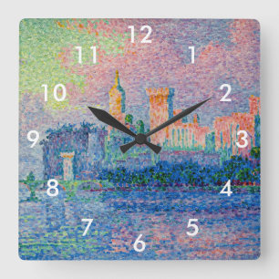 Paul Signac - The Papal Palace, Avignon Square Wall Clock