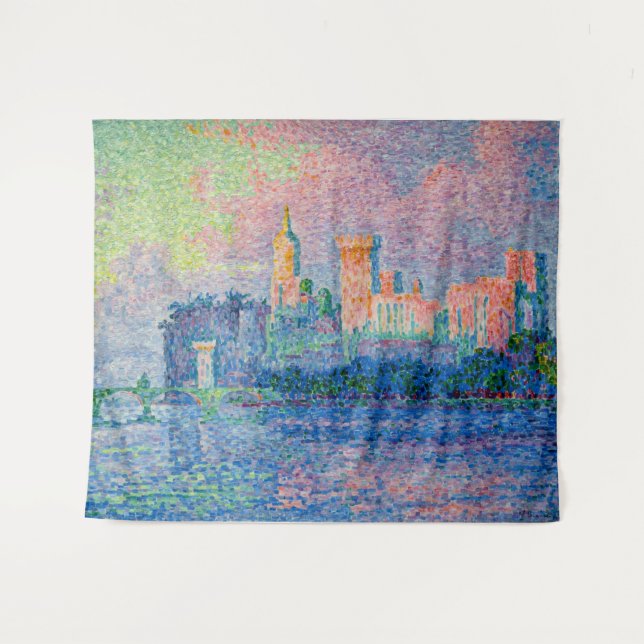 Paul Signac - The Papal Palace, Avignon Tapestry (Front (Horizontal))