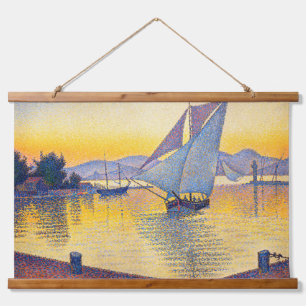 Paul Signac - The Port at Sunset, Opus 236 Hanging Tapestry