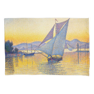 Paul Signac - The Port at Sunset, Opus 236 Pillowcase