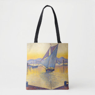 Paul Signac - The Port at Sunset, Opus 236 Tote Bag