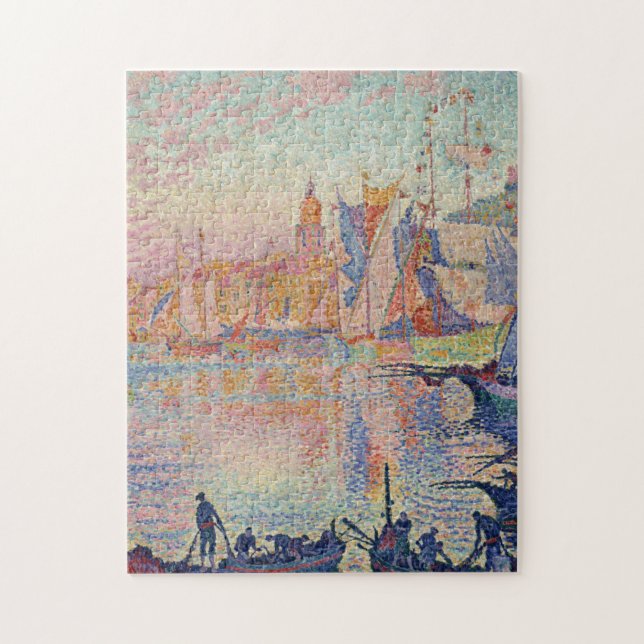 Paul Signac - The Port Of Saint Tropez Jigsaw Puzzle (Vertical)