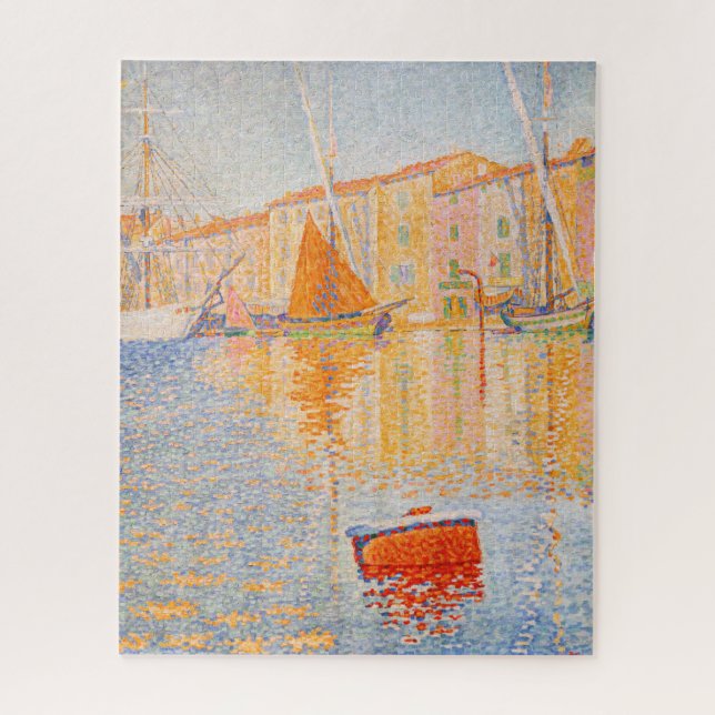 Paul Signac - The Red Buoy, Saint-Tropez Jigsaw Puzzle (Vertical)