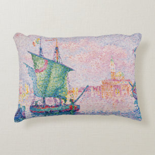 Paul Signac - Venice, The Pink Cloud Decorative Cushion
