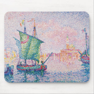 Paul Signac - Venice, The Pink Cloud Mouse Pad