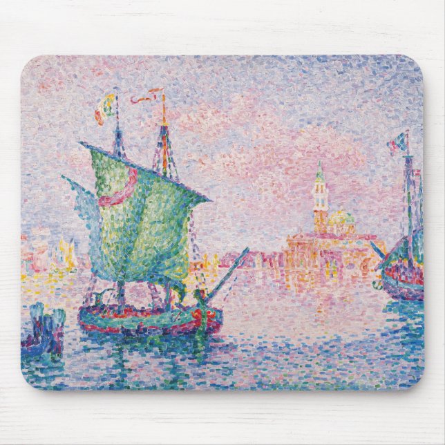 Paul Signac - Venice, The Pink Cloud Mouse Pad (Front)