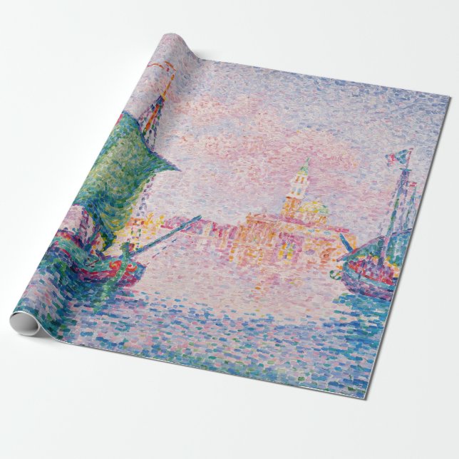 Paul Signac - Venice, The Pink Cloud Wrapping Paper (Unrolled)