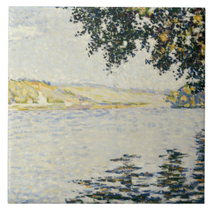 Paul Signac - View of the Seine at Herblay Ceramic Tile