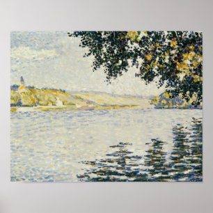 Paul Signac - View of the Seine at Herblay Poster