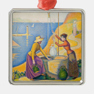 Paul Signac - Women at the Well Metal Ornament