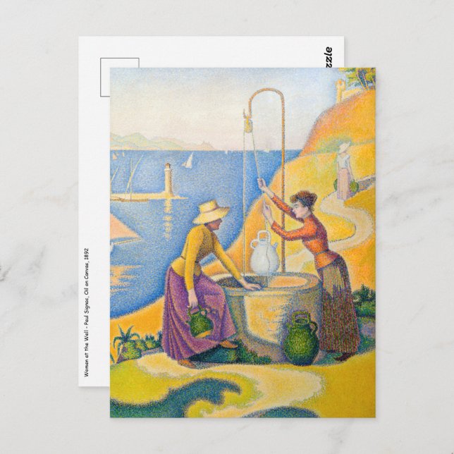 Paul Signac - Women at the Well Postcard (Front/Back)