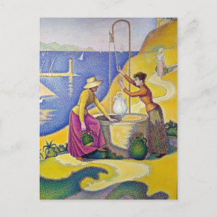 Paul Signac- Young Women of Provence at the Well Postcard