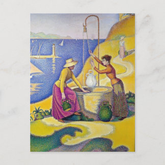 Paul Signac- Young Women of Provence at the Well Postcard