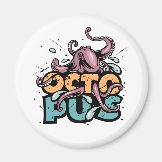 Paul The Octopus Drawing Magnet (Front)