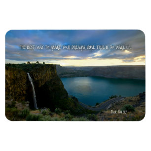 Paul Valery Inspirational Quote "Wake up" Flexible Magnet