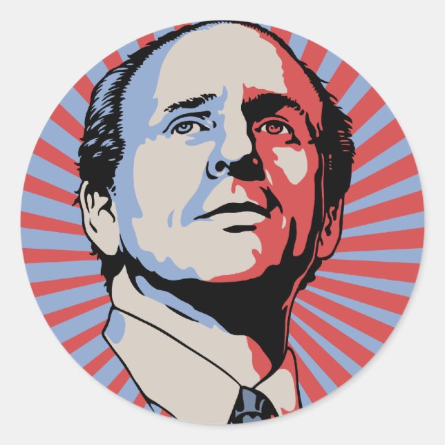 Paul Wellstone Classic Round Sticker (Front)