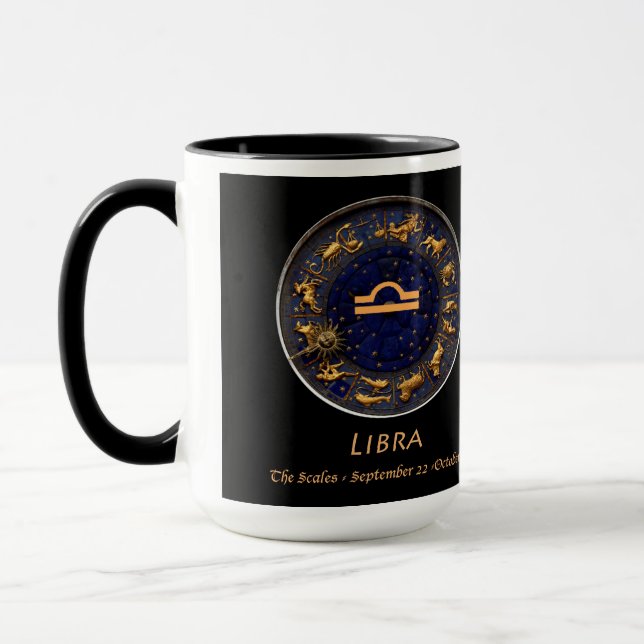 Paul Whitehead Astrological Libra Coffee Mug (Left)