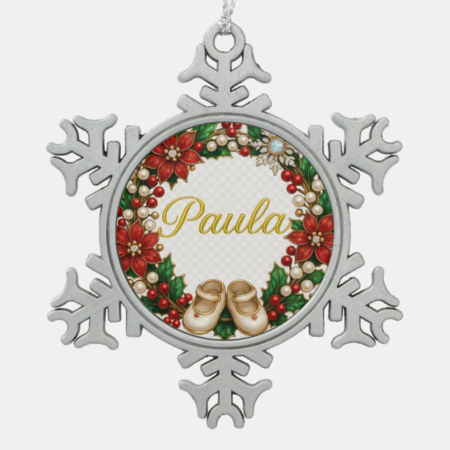 Paula Baby’s First Christmas Keepsake Ornament (Front)