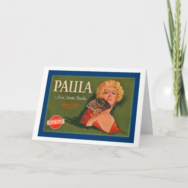 Paula Brand from Santa Paula Holiday Card (Front)