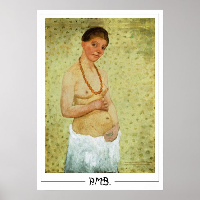 Paula Modersohn-Becker Zedign Art Poster #1 (Front)