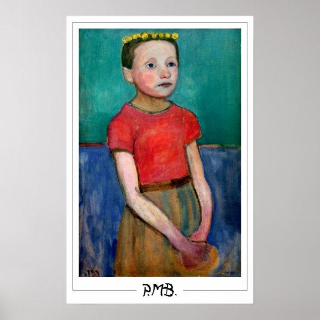Paula Modersohn-Becker Zedign Art Poster #176 (Front)
