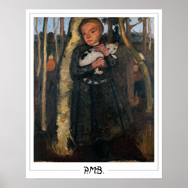 Paula Modersohn-Becker Zedign Art Poster #4 (Front)