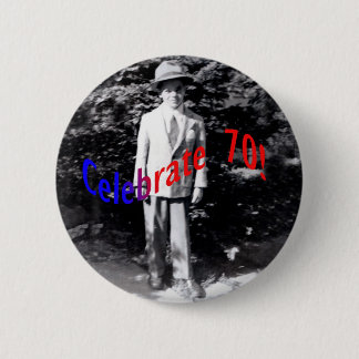 PaulButtonFor70 6 Cm Round Badge