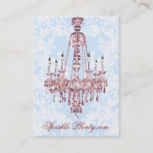 PauletteParis Pink Chandelier Chubby Business Card