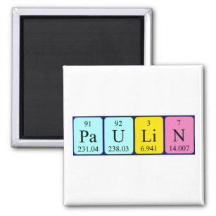 Paulin periodic table name magnet