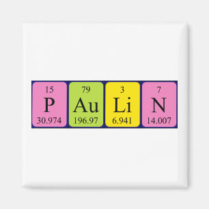 Paulin periodic table name magnet