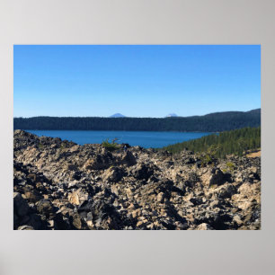 Paulina Lake, Oregon Poster
