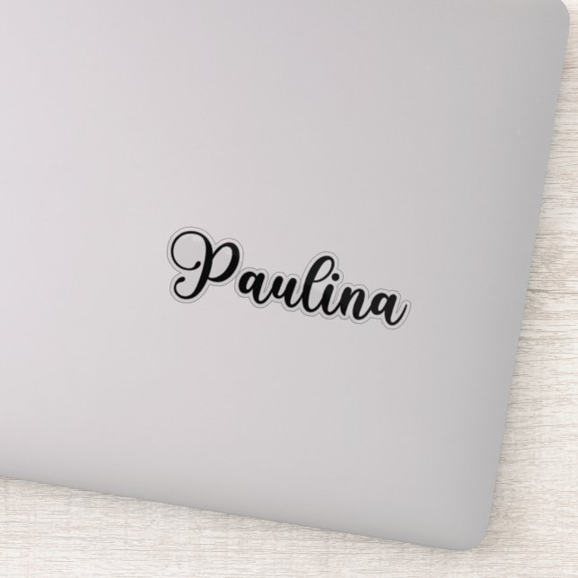 Paulina Name - Handwritten Calligraphy (Detail)
