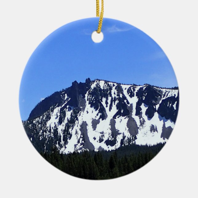 Paulina Peak, OR Ceramic Ornament (Front)
