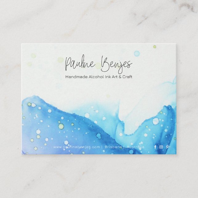 Pauline Benjes BLUE Package Insert Card (Front)