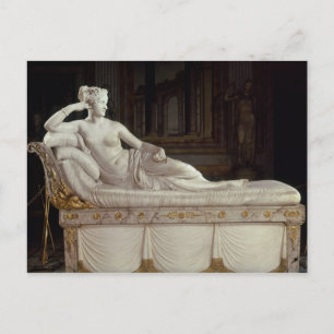 Pauline Bonaparte as Venus Triumphant, c.1805-08 Postcard