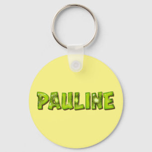 Pauline Name Kiwi Design Key Fans Ring