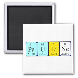 Pauline periodic table name magnet