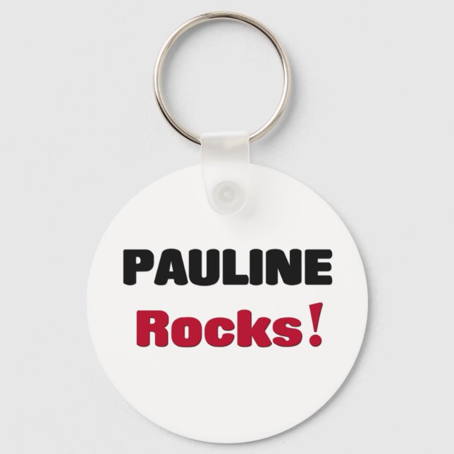 Pauline Rocks Key Ring (Front)