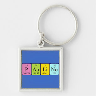 Paulino periodic table name keyring