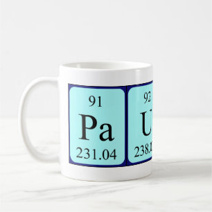 Paulino periodic table name mug