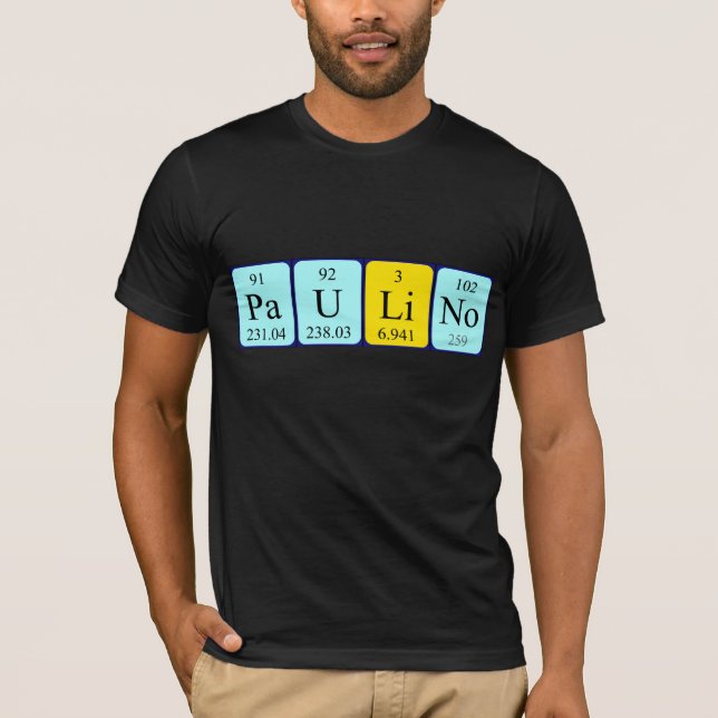 Paulino periodic table name shirt (Front)