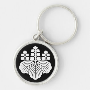 Paulownia with 5-7 blooms key ring