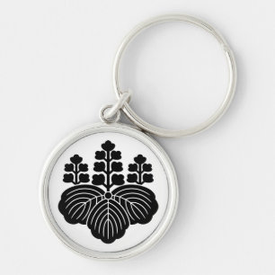 Paulownia with 5-7 blooms key ring