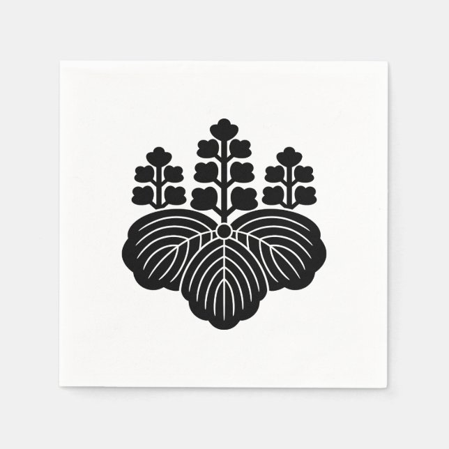 Paulownia with 5-7 blooms napkin (Front)