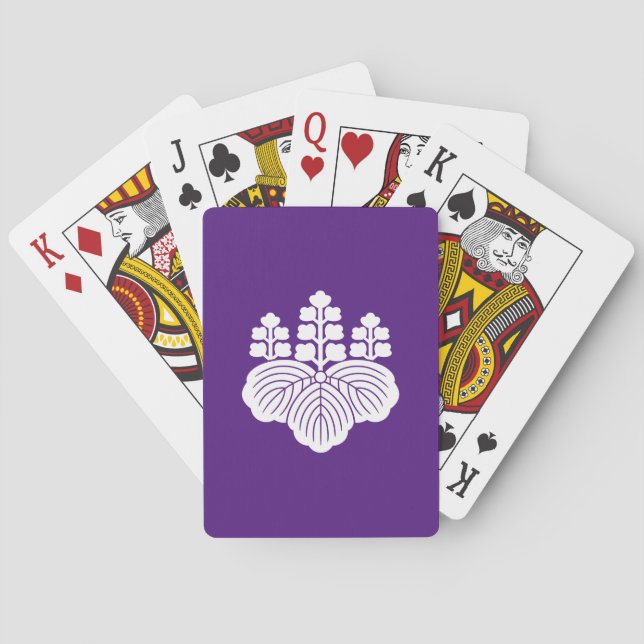 Paulownia with 5-7 blooms playing cards (Back)