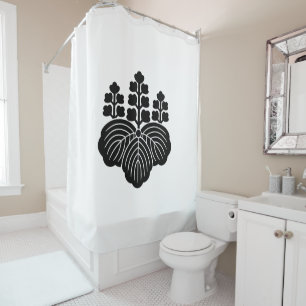 Paulownia with 5-7 blooms shower curtain