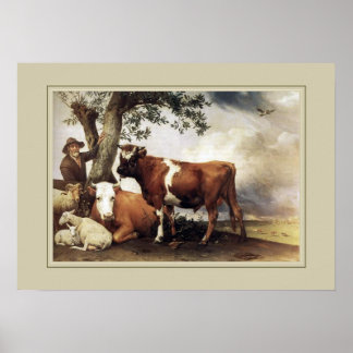 Paulus Potter,'Young Bull' Poster