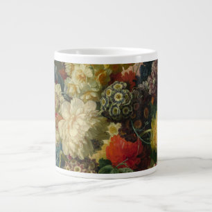 Paulus Theodorus Van Brussel - Flowers In A Vase Large Coffee Mug